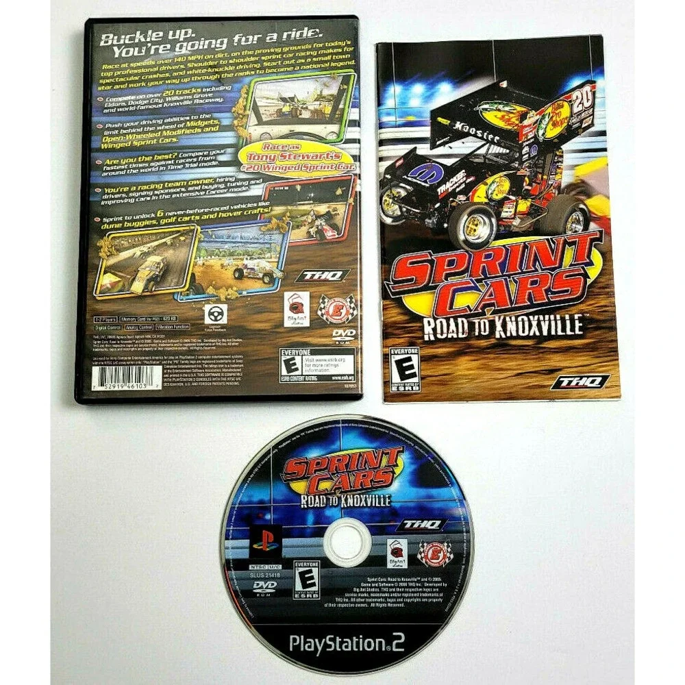 SPRINT CARS: ROAD TO KNOXVILLE - PLAYSTATION 2 - COMPLETE!‎